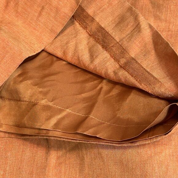 Classiques Entier Pants Women's Size 14 Wide Leg Linen Blend Orange NOS - Picture 14 of 14